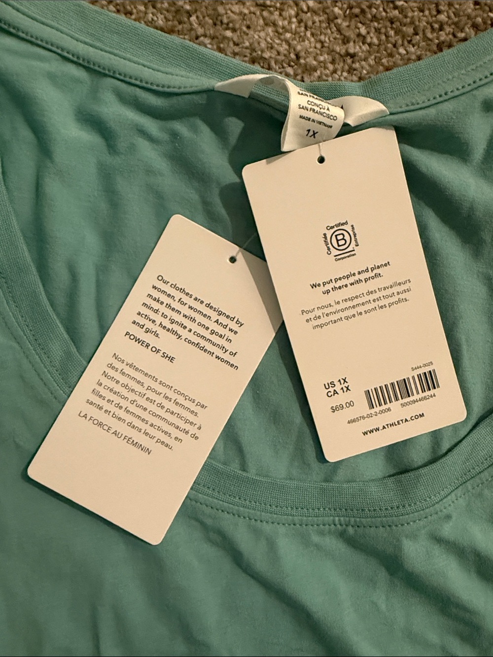 Athleta Outbound Scoop Neck Long Sleeve Top Size 1X - Picture 4 of 8